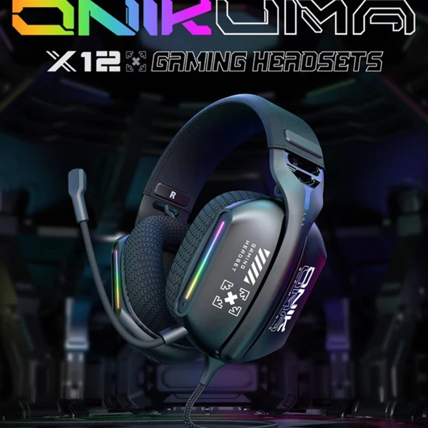 هدست سیمی گیمینگ اونیکوما Gaming Headset Onikumam X12