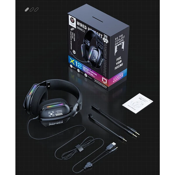 هدست سیمی گیمینگ اونیکوما Gaming Headset Onikumam X12
