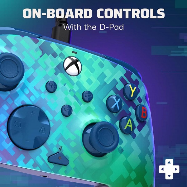 دسته بازی مخصوص XBOX PDP طرح Rematch Glitch Green