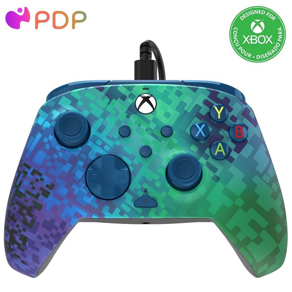 دسته بازی مخصوص XBOX PDP طرح Rematch Glitch Green
