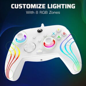 دسته بازی مخصوص XBOX PDP طرح Afterglow Wave White