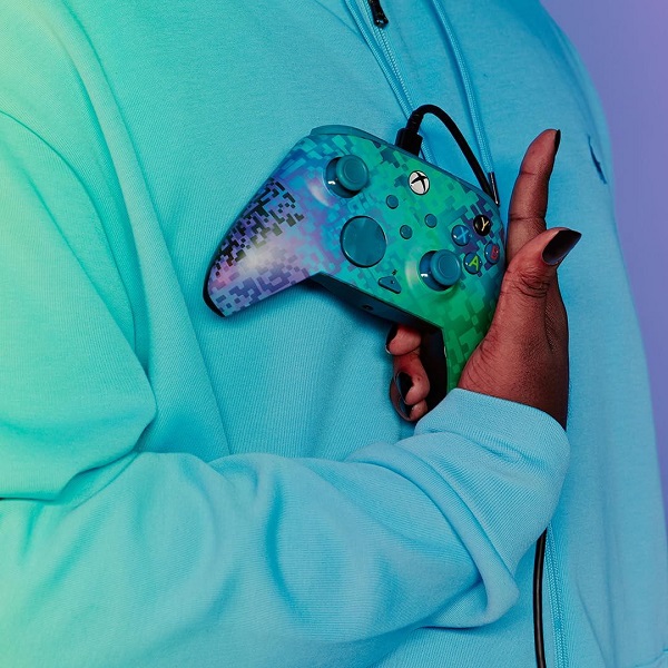 دسته بازی مخصوص XBOX PDP طرح Rematch Glitch Green
