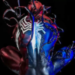 فیگور اورجینال اسپایدر من و ونوم نشسته Marvel Spiderman Venom Symbiote
