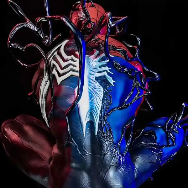 فیگور اورجینال اسپایدر من و ونوم نشسته Marvel Spiderman Venom Symbiote