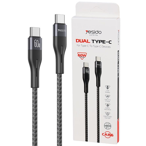 کابل تبدیل Type C به Type Cیسیدو YESIDO CA156