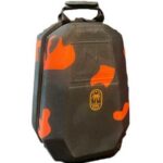 کیف کوله ای کنسول بازی NAKHLCASE PS5 Slim رنگ نارنجی مشکی ارتشی