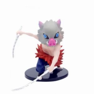 فیگور انیمه شیطان کش طرح اینوسکه Inosuke Demon Slayer پایه مشکی