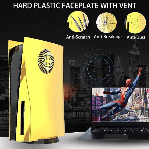 فیس پلیت کنسول پلی استیشن 5 فت استاندارد طلایی Gold PS5 STANDARD Fat FACE PLATE