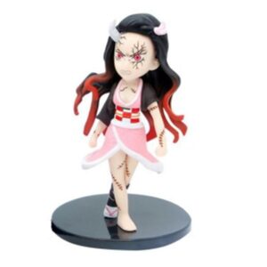 فیگور انیمه شیطان کش طرح نزوکو کامادو Nezuko Demon Slayer پایه مشکی