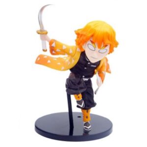 فیگور انیمه شیطان کش طرح زنیتسو Zenitsu Demon Slayer پایه مشکی