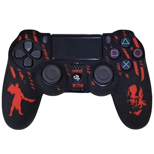 کاور دسته برای PS4 طرح GOD OF WAR قرمز مشکی